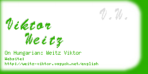 viktor weitz business card